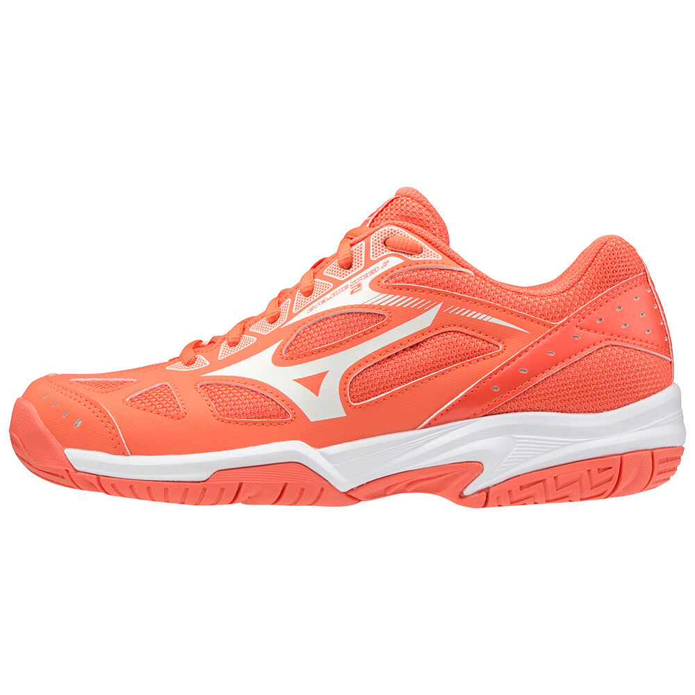 Mizuno Cyclone Speed 2 Férfi Röplabda Cipő Korall/Fehér ZPK908427